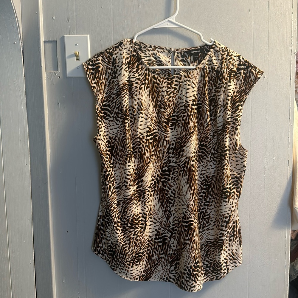 Express Cheetah Print Blouse